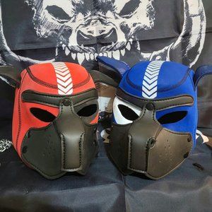 Pup Hoods - Red/Black